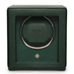 Wolf Cub Single Watch Winder With Green Cover New