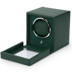 Wolf Cub Single Watch Winder With Green Cover New