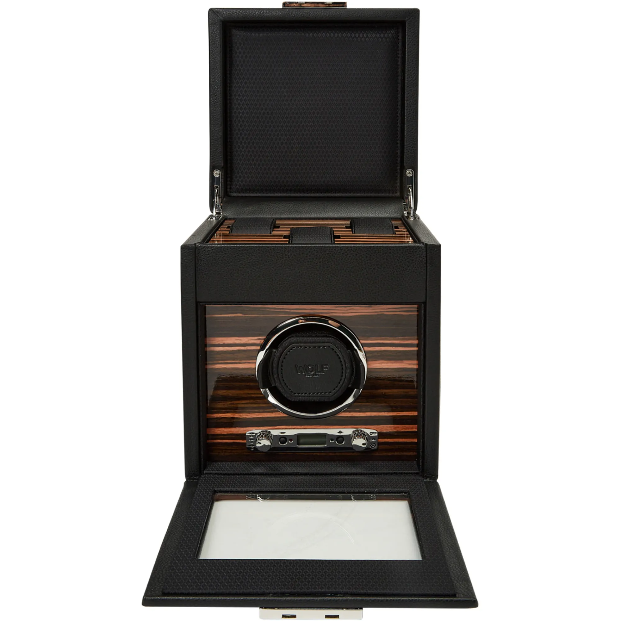 WOLF Roadster Single Watch Winder with Storage Clearance