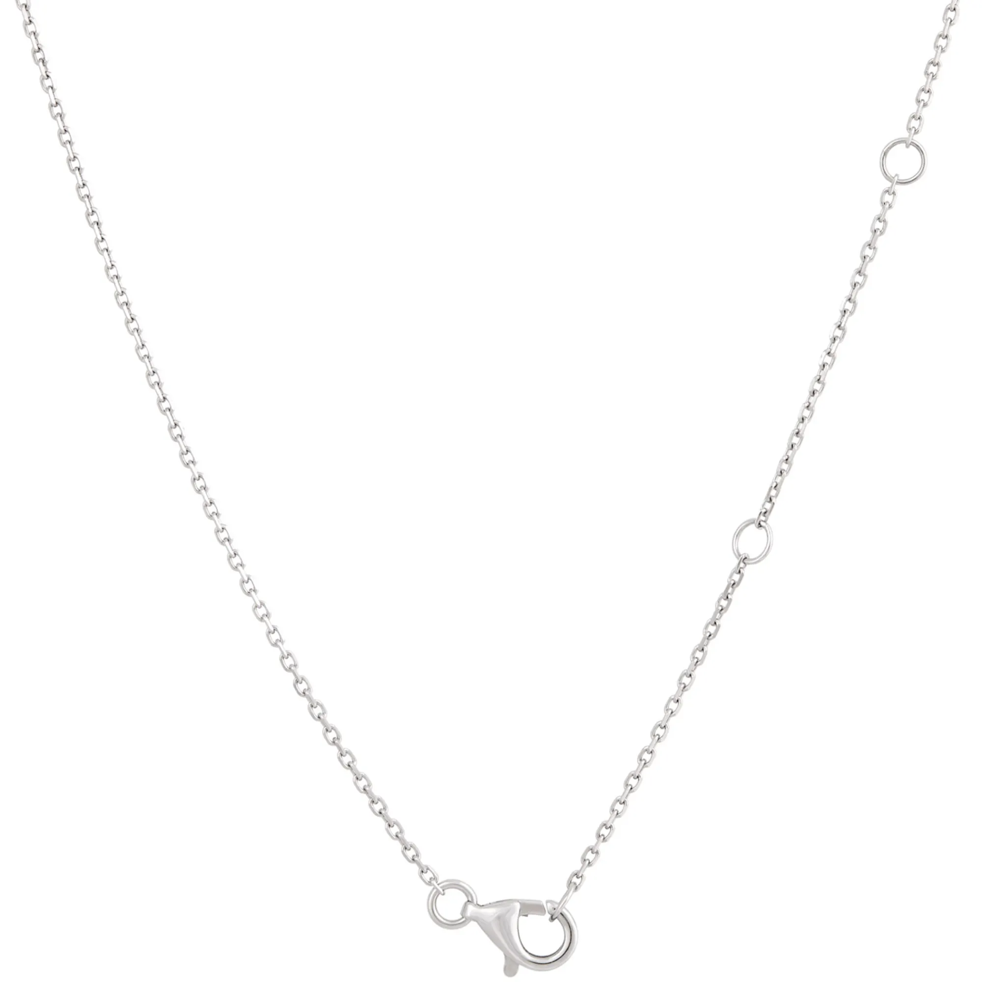 Y-Drop Diamond Pendant Necklace, 14K White Gold Best