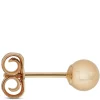 Yellow Gold Ball Earrings 14K, 4mm Sale