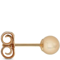 Yellow Gold Ball Earrings 14K, 4mm Sale