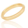Yellow Gold Polished Milgrain Edge Comfort Fit 3.5mm Band 18K Sale