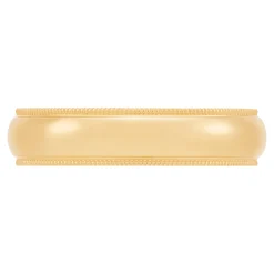 Yellow Gold Polished Milgrain Edge Comfort Fit 5mm Band 18K Outlet