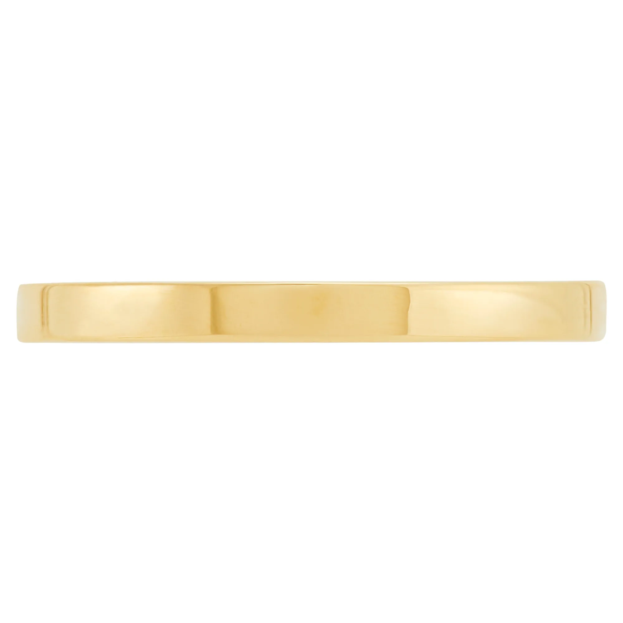 Yellow Gold Polished Pipe Comfort Fit 2mm Band 18K Discount
