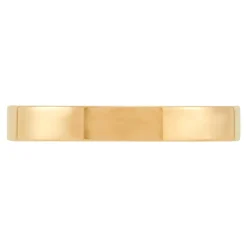 Yellow Gold Polished Pipe Comfort Fit 3mm Band 14K Hot