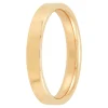 Yellow Gold Polished Pipe Comfort Fit 3mm Band 18K Discount