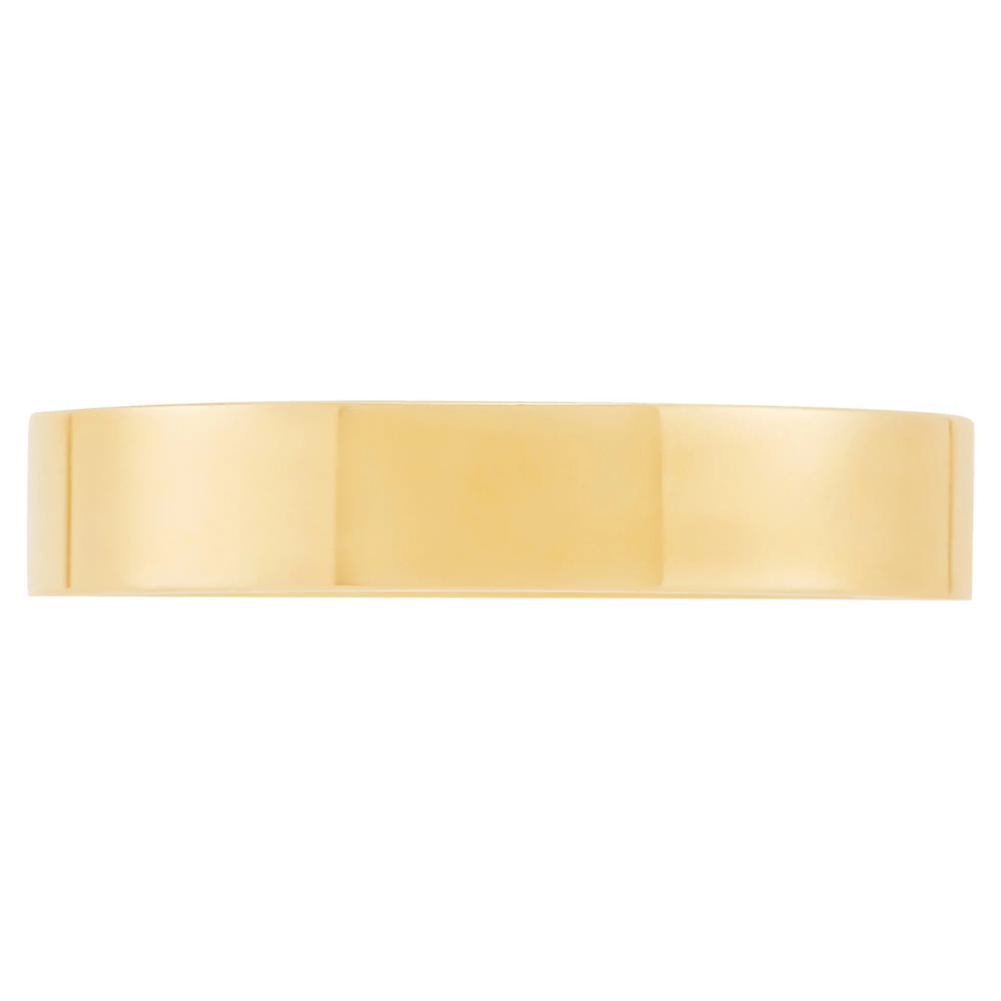 Yellow Gold Polished Pipe Comfort Fit 4mm Band 18K Best