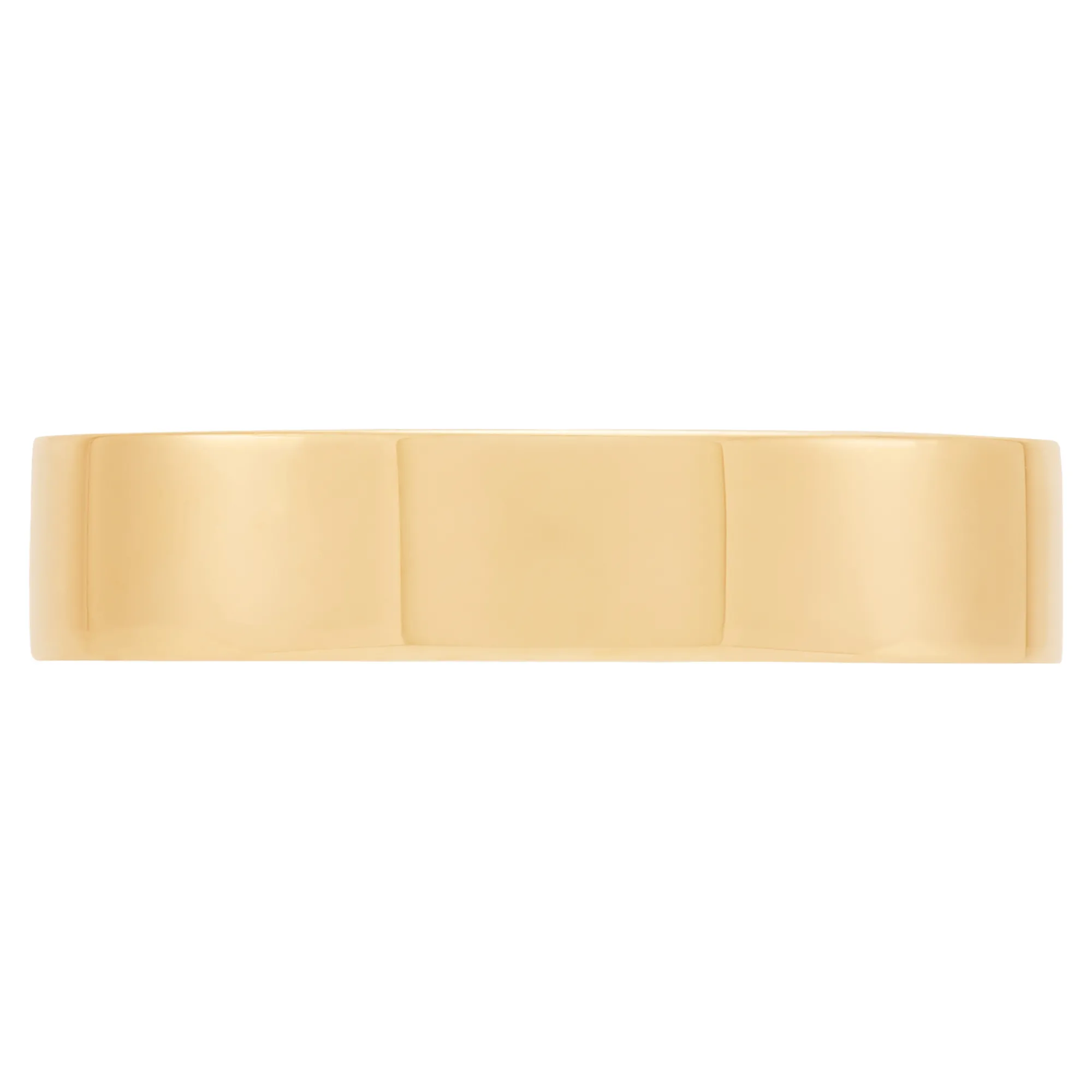 Yellow Gold Polished Pipe Comfort Fit 5mm Band 14K Best