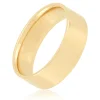 Yellow Gold Polished Pipe Comfort Fit 7mm Band 18K Sale