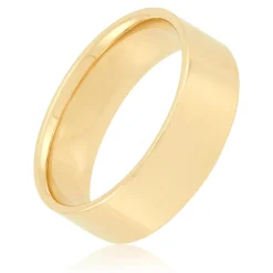 Yellow Gold Polished Pipe Comfort Fit 7mm Band 18K Sale