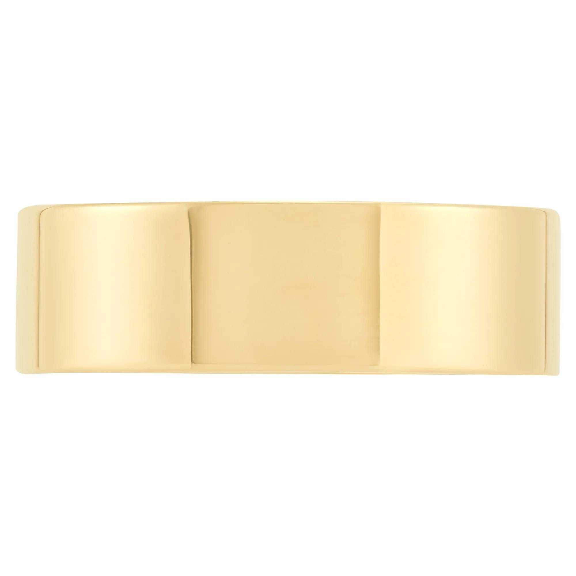Yellow Gold Polished Pipe Comfort Fit 7mm Band 18K Sale