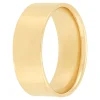 Yellow Gold Polished Pipe Comfort Fit 8mm Band 14K Hot
