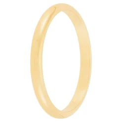 Yellow Gold Polished Rounded 2mm Band 18K Clearance
