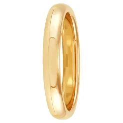 Yellow Gold Polished Rounded Comfort Fit 3mm Band 18K Clearance
