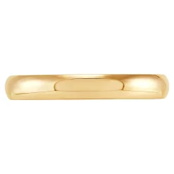 Yellow Gold Polished Rounded Comfort Fit 3mm Band 18K Clearance