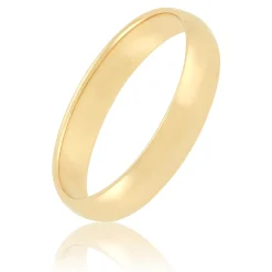Yellow Gold Polished Rounded 4mm Band 18K Online