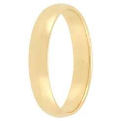 Yellow Gold Polished Rounded 4mm Band 18K Online