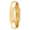 Yellow Gold Polished Rounded Comfort Fit 4mm Band 18K Outlet
