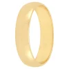 Yellow Gold Polished Rounded 5mm Band 14K New