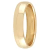 Yellow Gold Polished Rounded Comfort Fit 5mm Band 14K Hot
