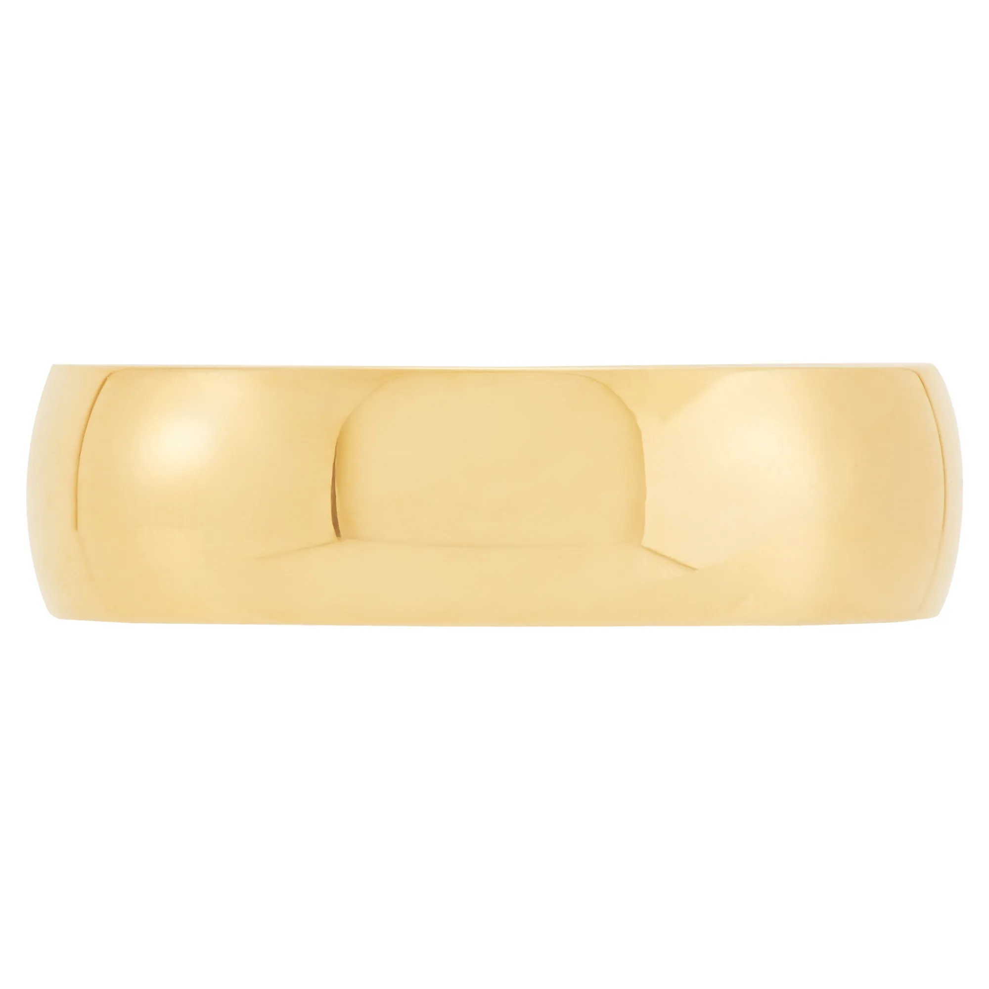 Yellow Gold Polished Rounded 6mm Band 18K Online
