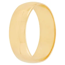 Yellow Gold Polished Rounded 7mm Band 18K Online