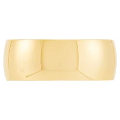 Yellow Gold Polished Rounded 8mm Band 14K Discount