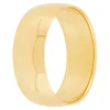 Yellow Gold Polished Rounded 8mm Band 18K Best