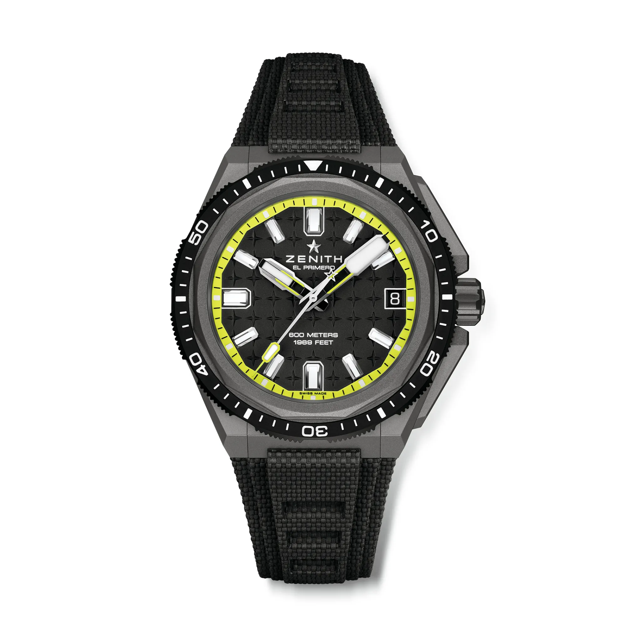 Zenith Defy Extreme Diver Black & Yellow Dial Watch, 42.5mm Best