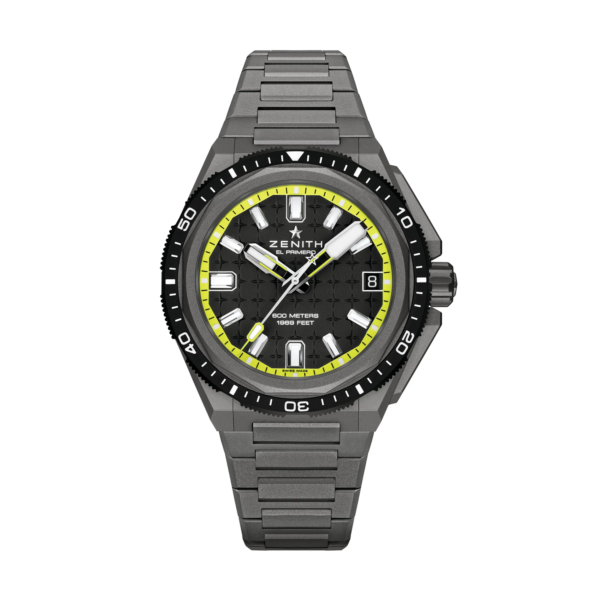Zenith Defy Extreme Diver Black & Yellow Dial Watch, 42.5mm Best