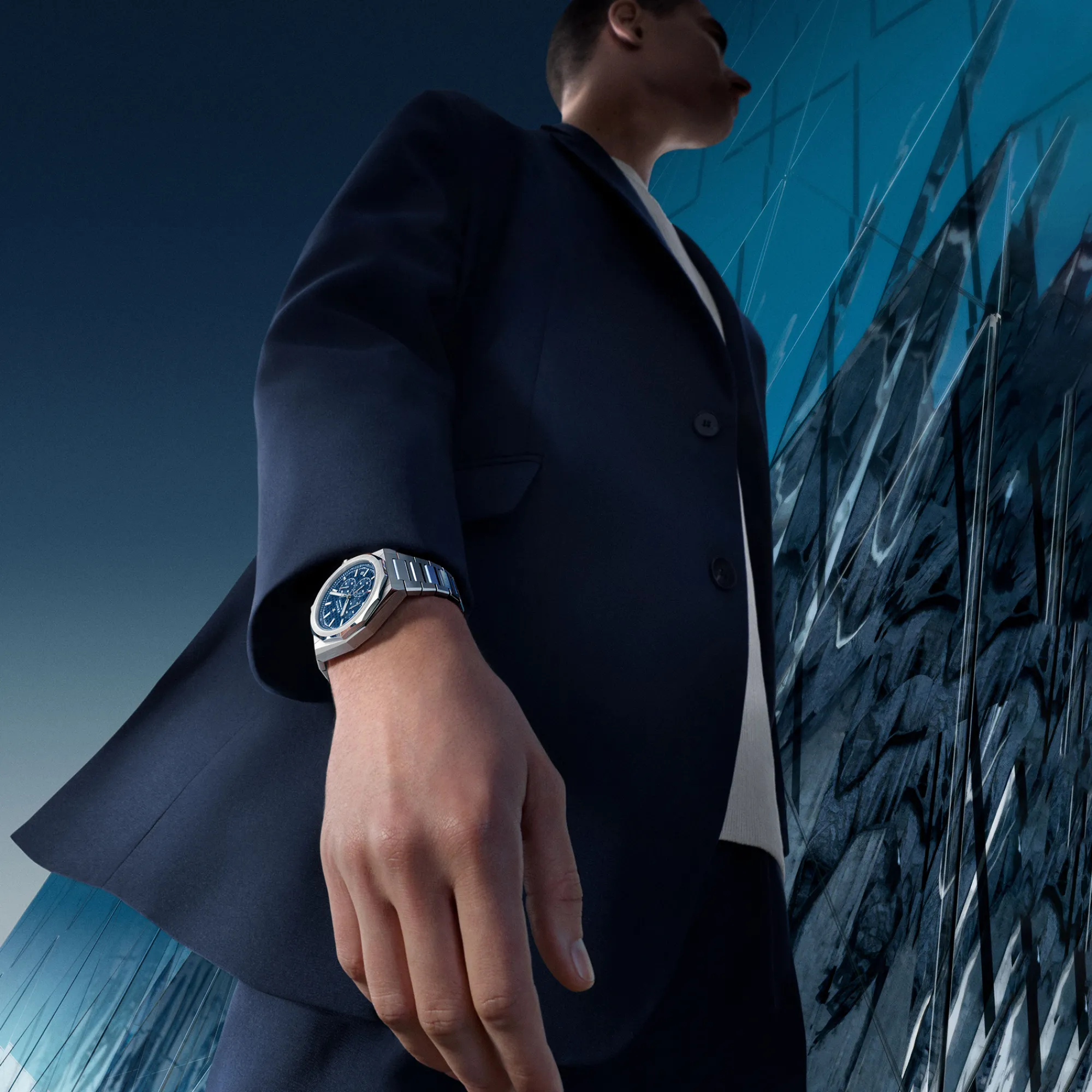 Zenith Defy Skyline Chronograph Watch Blue Dial, 42mm Hot