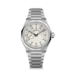 Zenith DEFY SKYLINE Watch Silver-toned Patterned Dial Steel Bracelet, 41mm